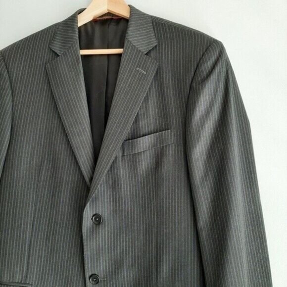 PRONTO UOMO Italy 100% Wool Blazer Jacket Super 130'S Men's Sz 40 R - Picture 5 of 15
